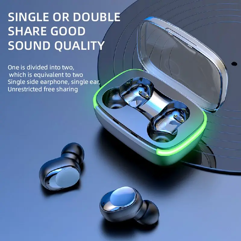 Y60 Tws Mini Fone Bt 5.1 Noise Cancelling Earbuds AI Voice Assistant Siri Colorful Breathing Lamp Gaming Wireless Earphones