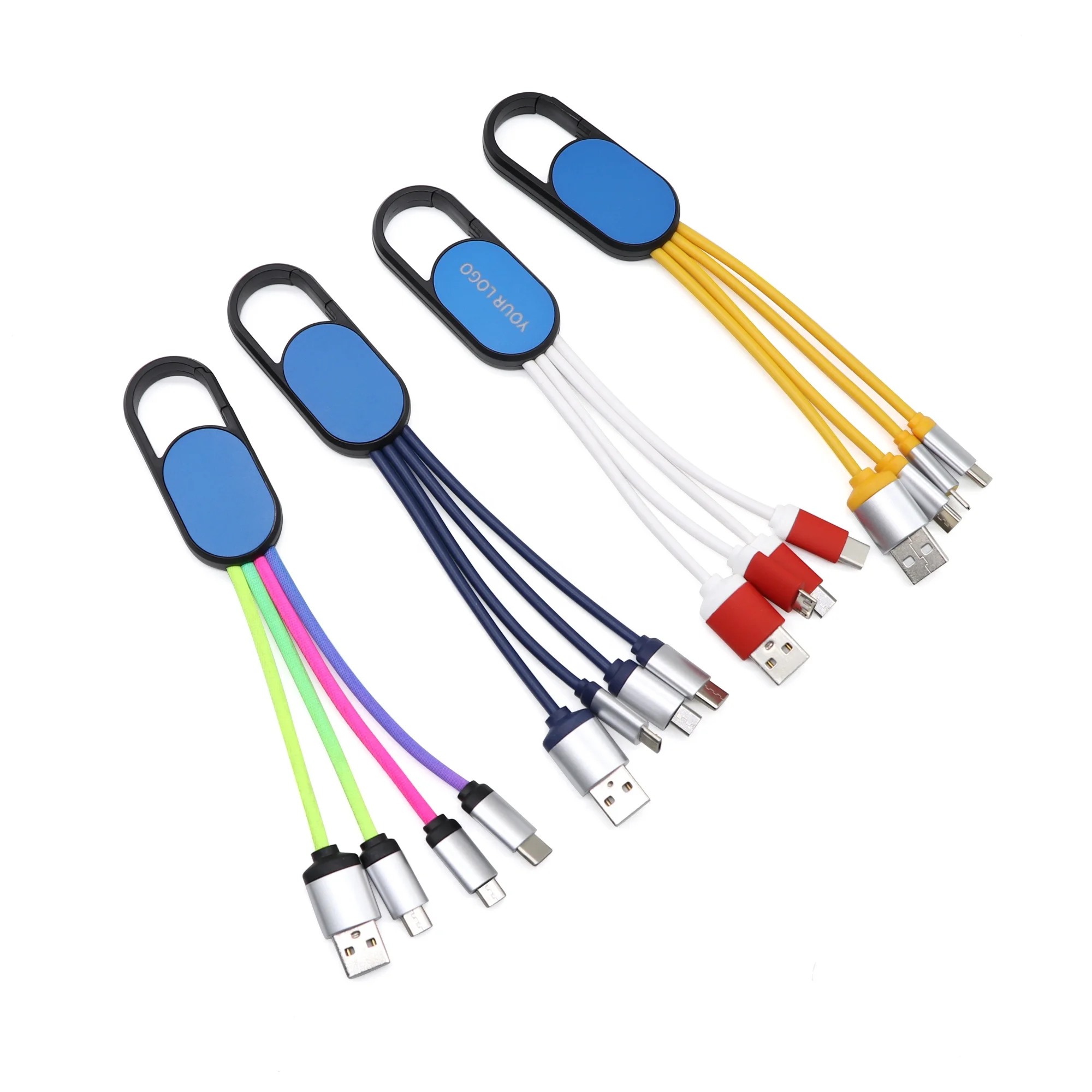 usb charging cable pocket branded braided electronic magnetic mobile multi usb charger data cables logo 3 in 1