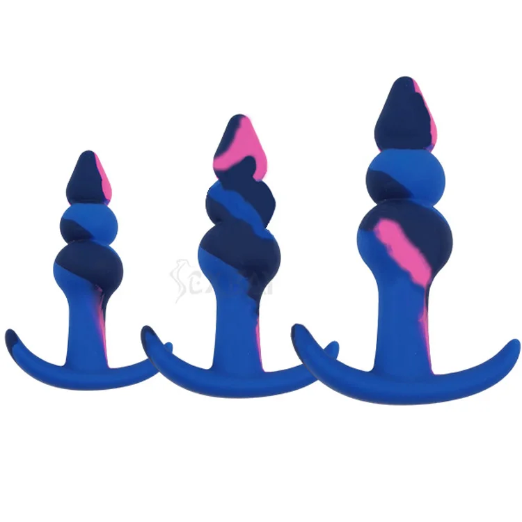 Sexbay 2024 Amazon sells medical silicone three-size gourd bullet-shaped anal plug handheld male and female butt plug sex toys