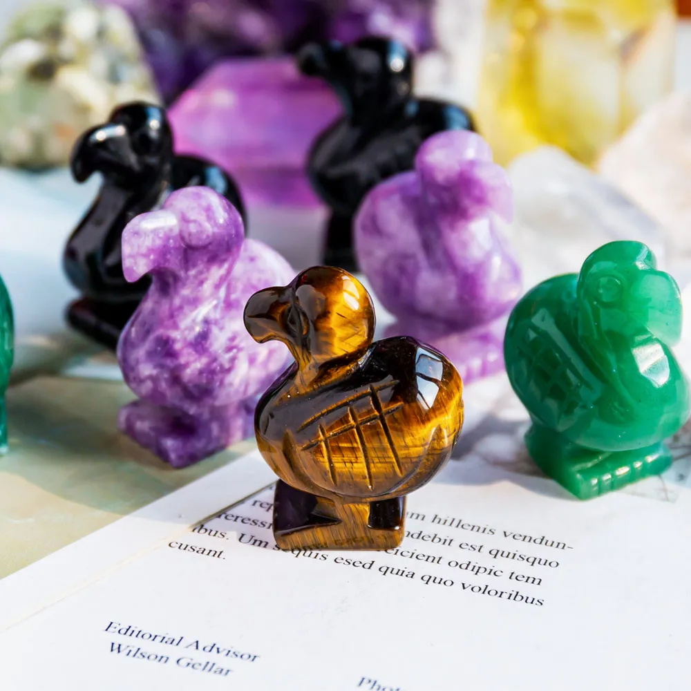 Wholesale Natural High Quality Reiki Dodo Bird Healing Crystal Animal Stones Hand Carved