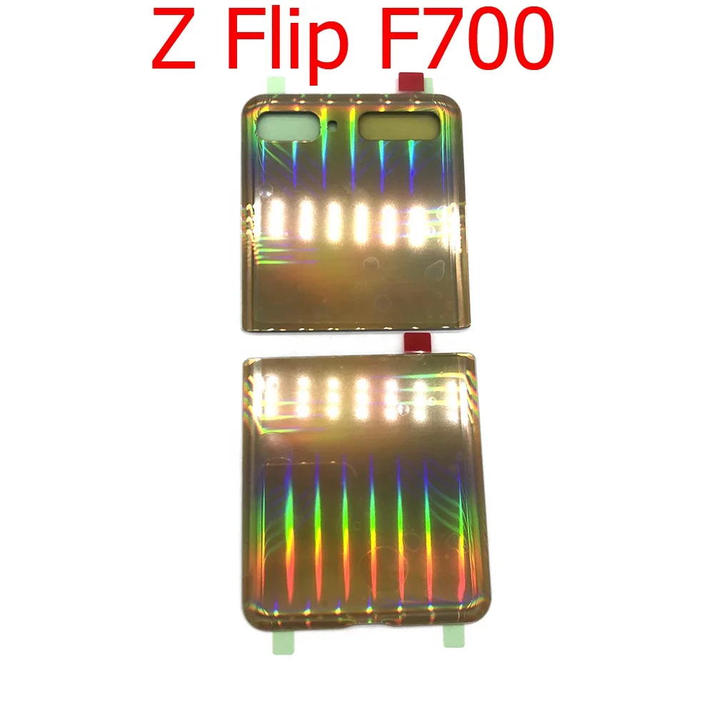 Battery Back Cover For Samsung Galaxy Z Flip Fold 1 2 3 F700 F900 F916 F926 F7070 Rear Glass Panel Housing Case