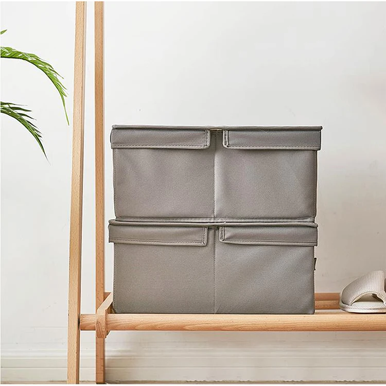 Home Foldable Non Woven Fabric Cute Organizer Small Toy Storage Box With Lids