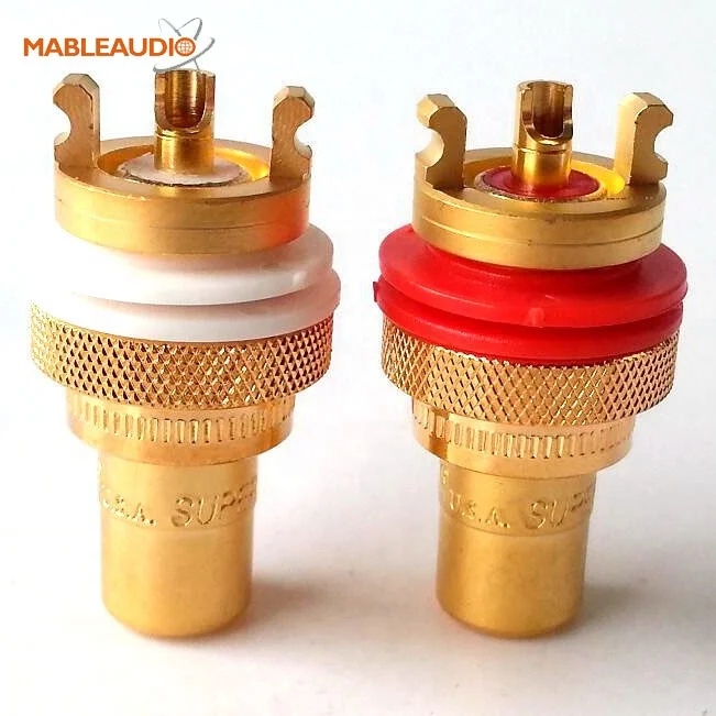 Гнездовой аудиоразъем RCA, позолоченный коннектор CMC 805-2.5 cu-g Swiss Cu