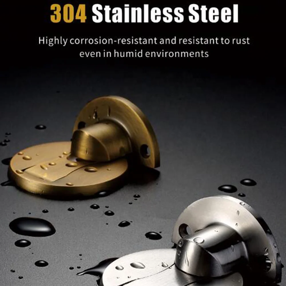 Strong Magnetic Powerful Door Suction Catch Sliding Door Stop Baby Safety Stainless Steel Door Stopper