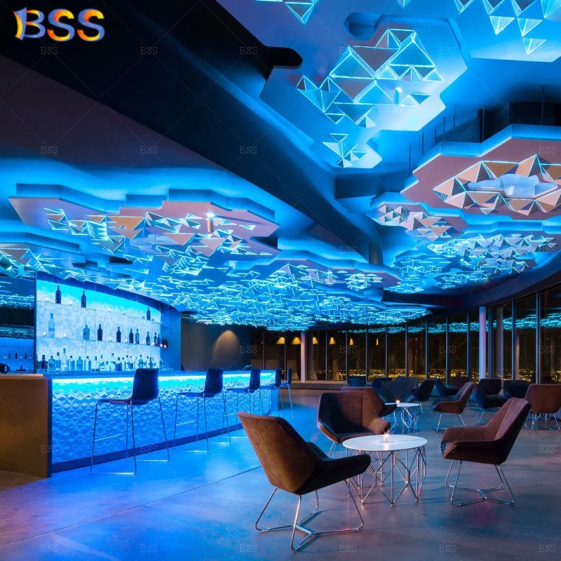 Динамические изображения кафе магазина барной стойки современный дизайн белый прочный светодиодный светильник изогнутая стойка для и бара