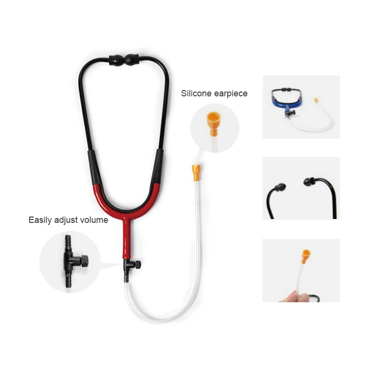 Good Price High Quality Medical Dual Head Plastic Listening Tube Hearing Aid Stetoclip Hearing Aid Tester Stethoscope