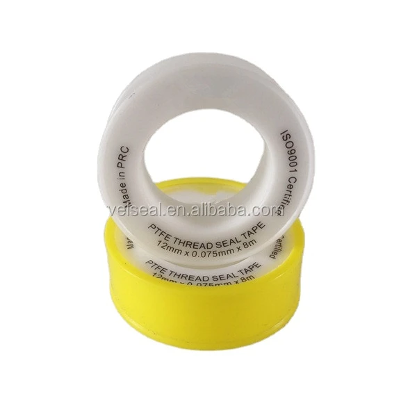Hot selling ptfe thread seal tape with low price Cinta de ptfe de 0,1mm de grosor para sellado white