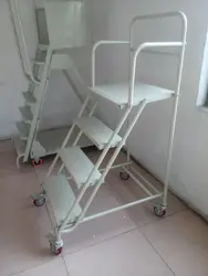 safety collapsible steel step ladder with wheels for sale