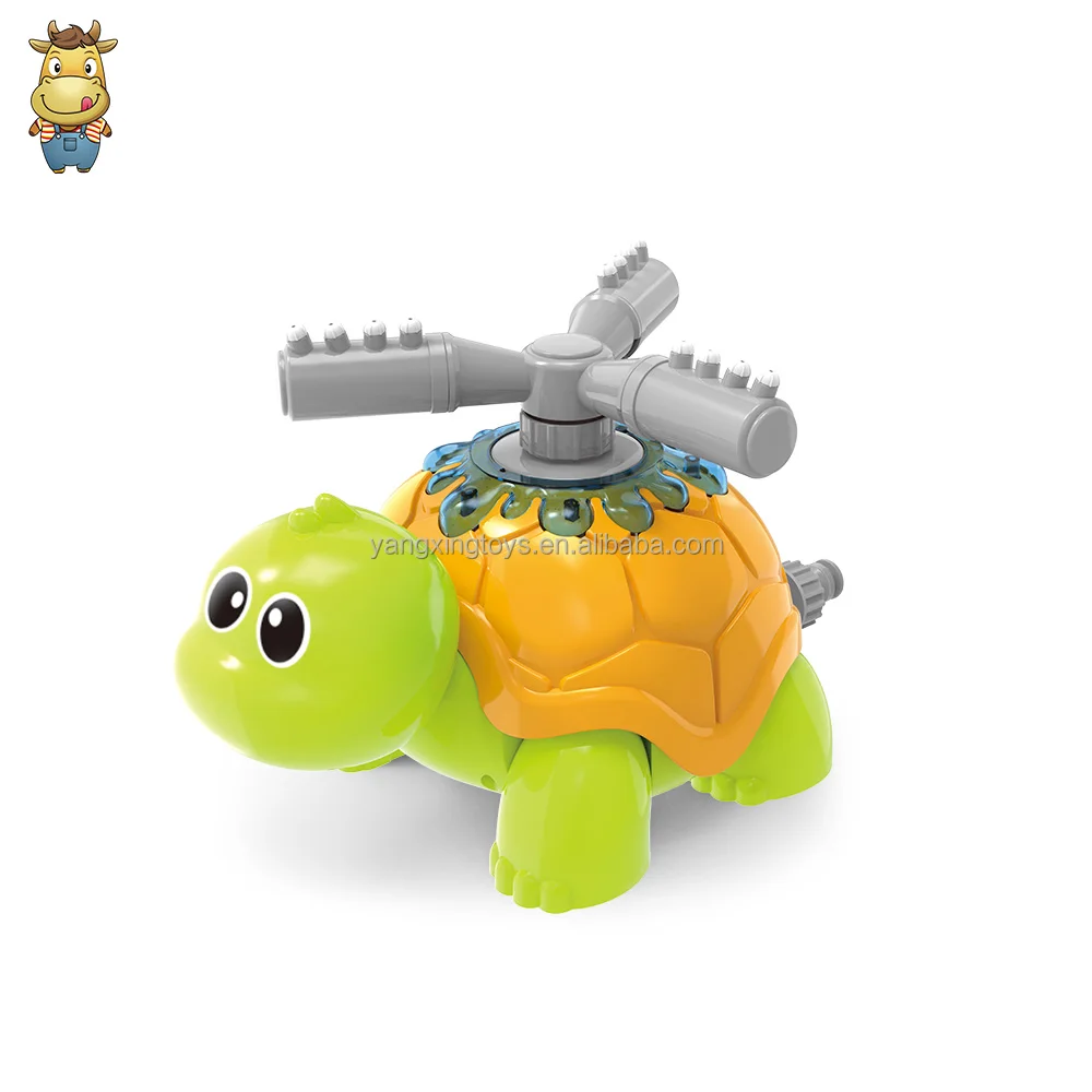 Amazon Hot Sale Backyard Spinning Turtle Sprinkler Toy w/ Wiggle Tubes Outdoor Garden Water Spray Sprinkler for Kids