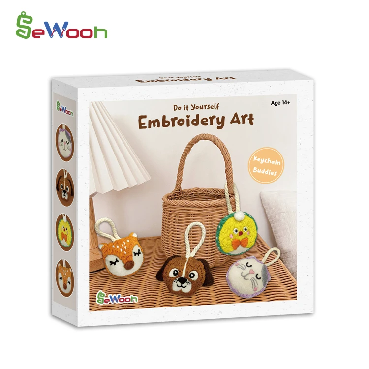 DIY TOY CRAFT EMBROIDERY ART MAKE YOUR OWN PENDANT FOR KIDS