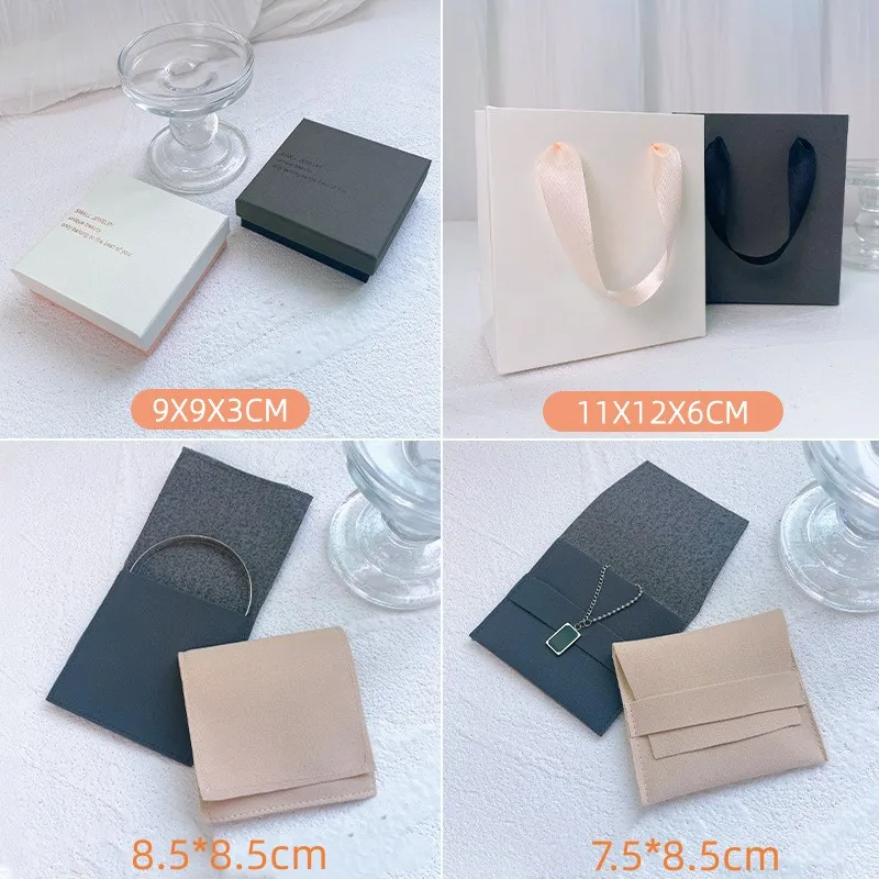 High End Jewelry Packaging Boxes Can Be Customized Ring Luxury Jin Bracelet Jewelry Custom Chain Necklaces Logo Packing