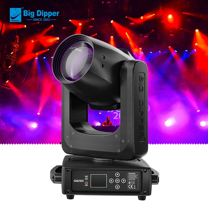 Big Dipper CLB260 DMX Disco Beam Light 260W 6kg Mini 9R Sharpy Moving Head Stage Lights Disco Club Lighting
