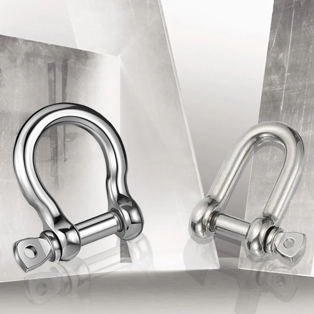 Heavy Duty U.S. Type Galvanized Steel Forged Screw Pin Anchor Bow Lifting Marine Rigging Shackle 5/8 Bow Shackle 7/16