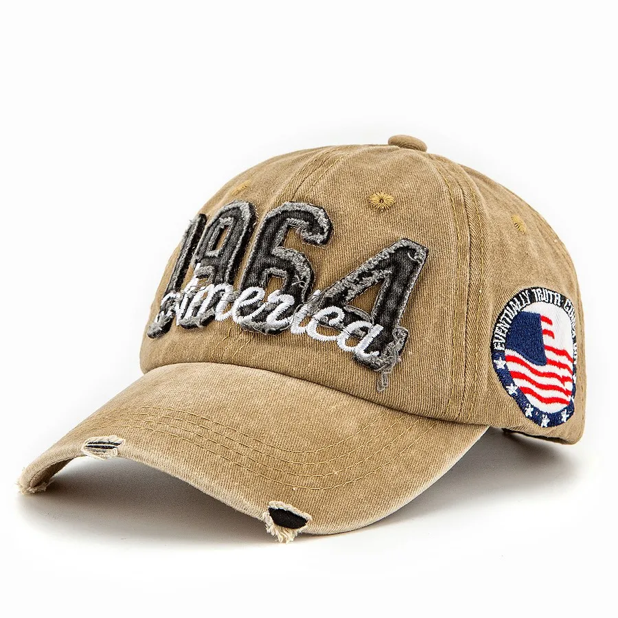Strapback Cotton Lightweight Vintage Distressed Dad Hat Men Baseball Cap