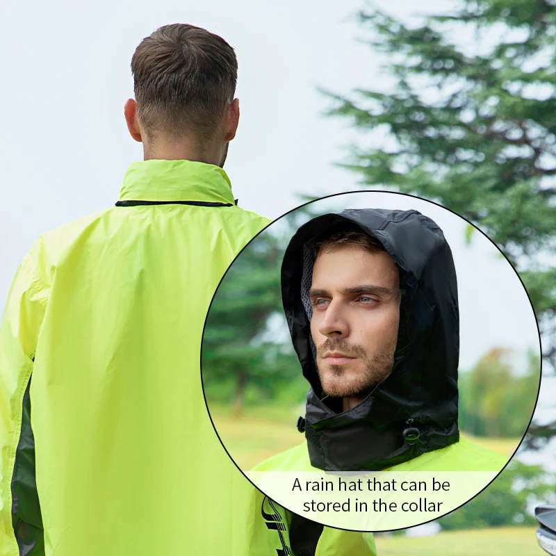 Motowolf Motorcycle Waterproof Outdoor Riding Split Raincoat Reflective Raincoat For Cycling Rain Pants Suit Camping 1 Sets