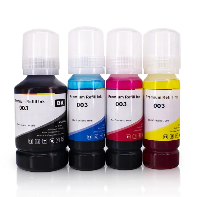 Dye Ink 003 Refill Ink Bottle For Epsn L3110 003 Ink For E-3100 3101 3110 3150 5190 Printer Hot Sales