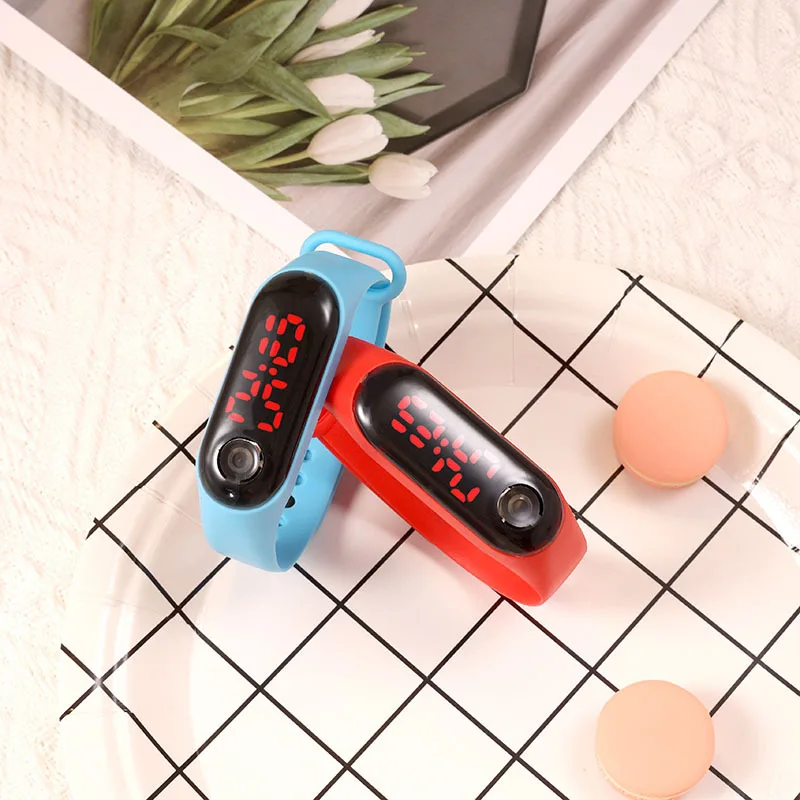 M3 simple button style students fashion casual  gift waterproof touch bracelet wholesale watch