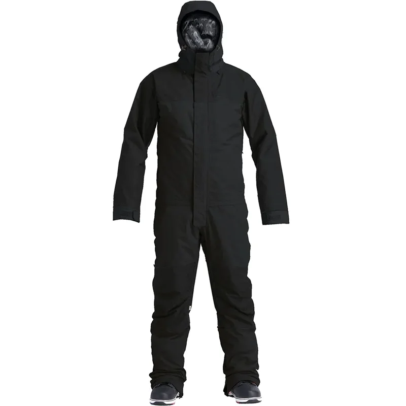 AQTQ  High Quality 100% Waterproof  Snowsuit Ski Suit with Reflective tape Custom Winter Snow Coverall for men
