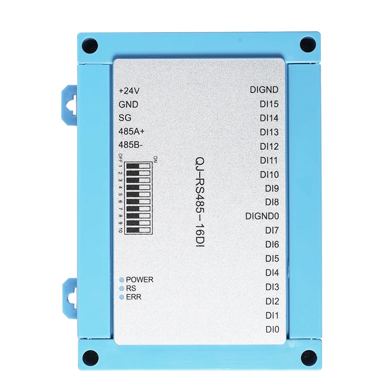16-Channel RS485 Digital Input Module Data Acquisition 24VDC Modbus RTU Protocol Communication IO Board