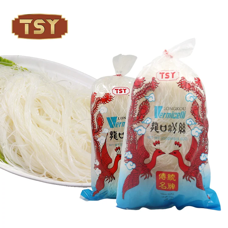 TSY Food Chinese Manufacturer High Quality Dried Wholesale Bulk Mung Bean longkou Vermicelli Noodles