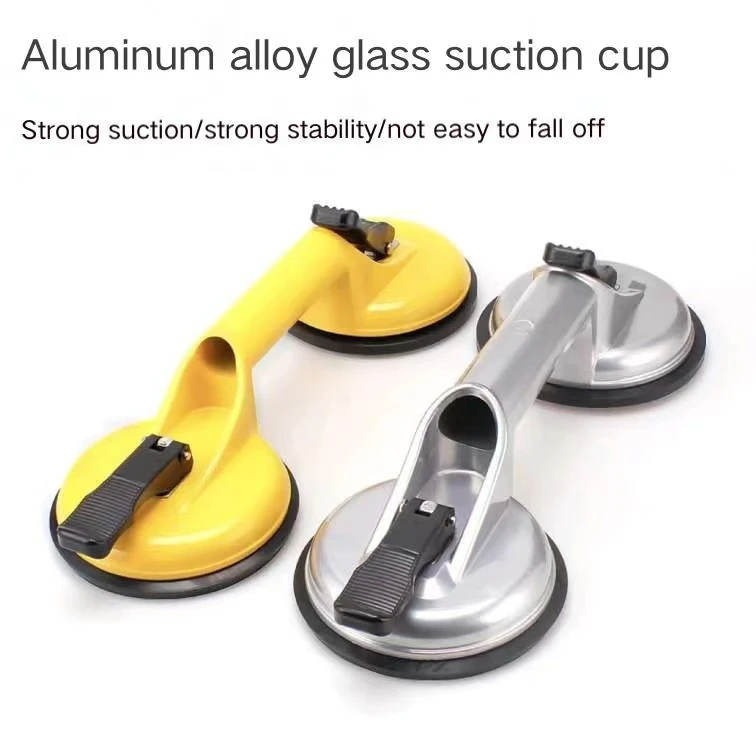 Hot aluminum alloy double-claw ceramic tile glass vacuum sucker powerful suction device