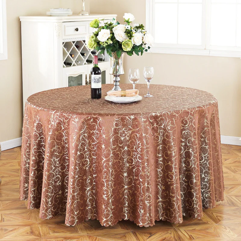 Party Tablecloth Elegant Design For Wedding And Hotel Polyester Round Table Cloth Tablecloth Supplier