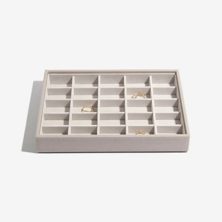 Velvet Bracelet Jewelry Empty Tray Manager Set PU Leather Necklace Jewelry Storage Display Tray