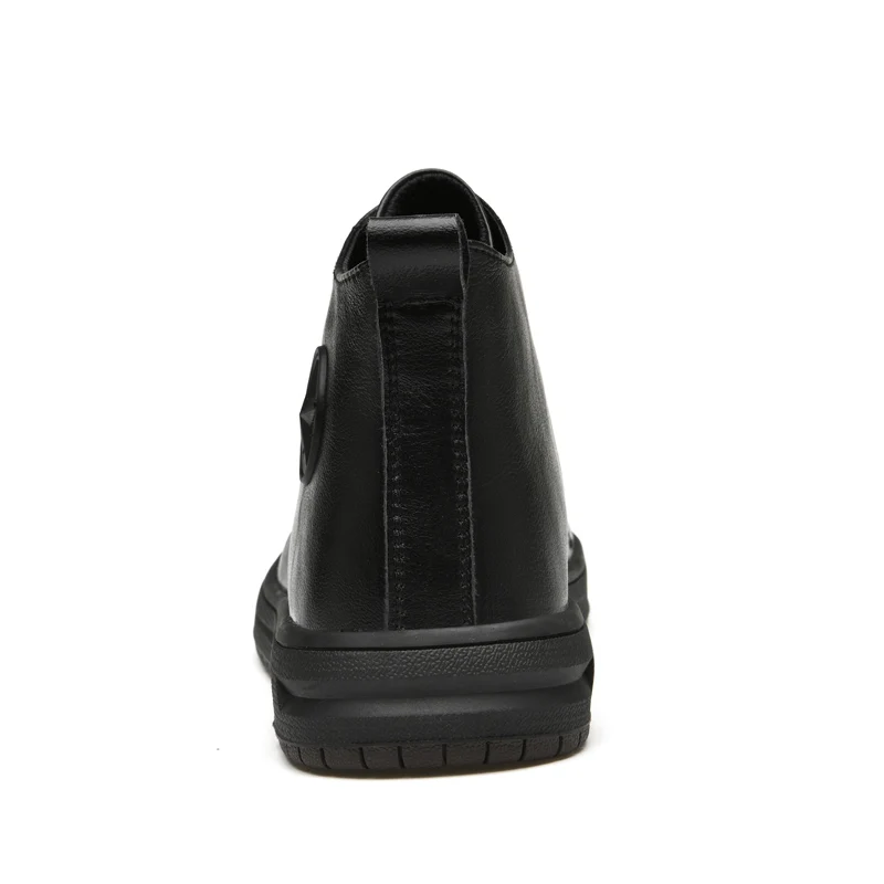 lace up high top Leather Shoes Real Hard Real Leather Shoes Manufacturer Height Ircreasing Caballeros Unusual Formal Leather