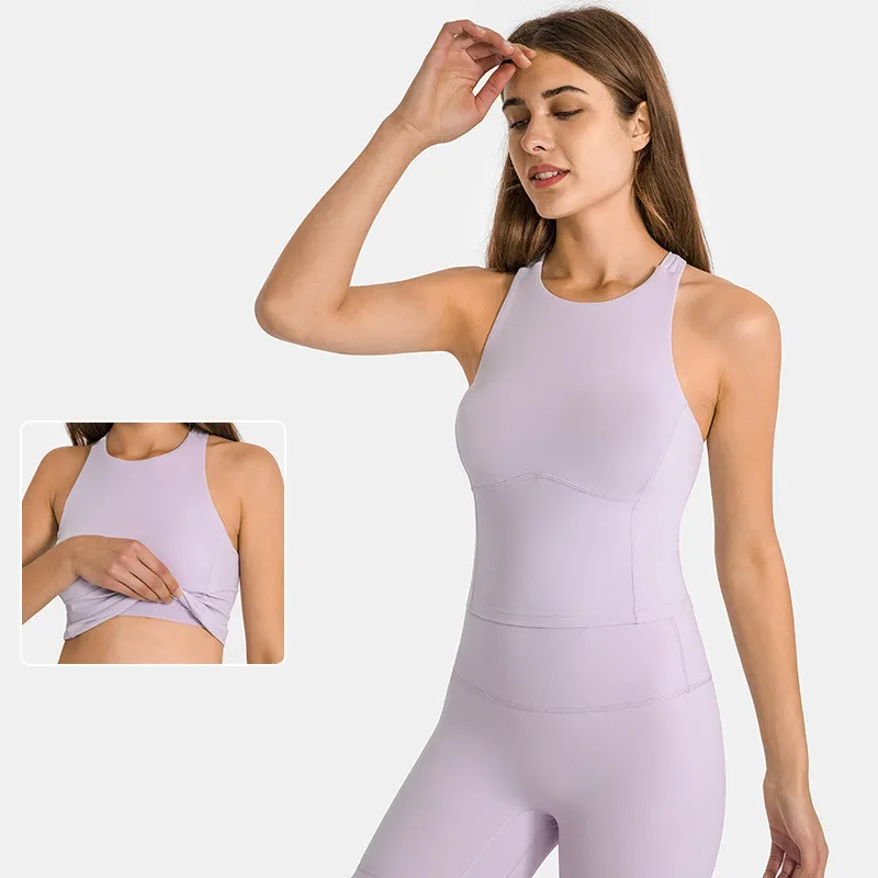 Women Sleeveless Tank Tops with Mesh Panels Running Top Scoop Neck Yoga Gym Shirt Ladies Training Vest