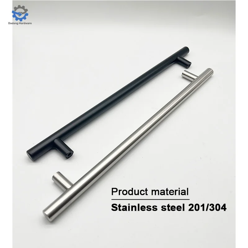High Quality Classic Style Stainless Steel T-Bar Hollow Cabinet Handle 96mm & 128mm Sizes Furniture Kitchen Dining Bathroom Use