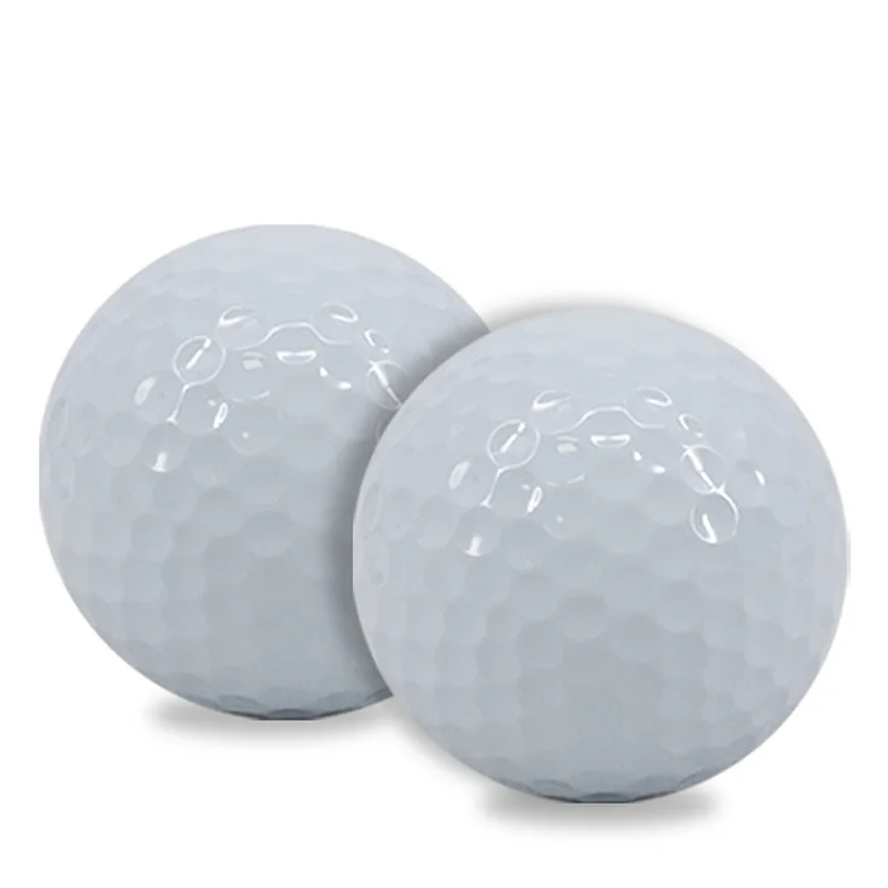 custom printed logo portable premium blank bulk  2 layer glow golf ball