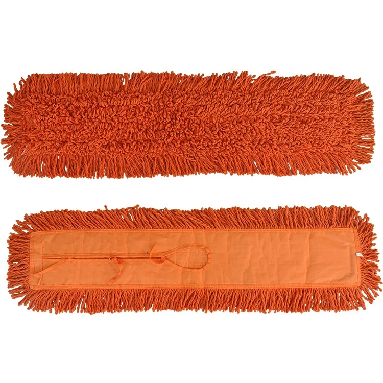 High Quality Super Easy Clean Floor Polyester Cotton Flat Pocket Mop Head Pad Refill Mop