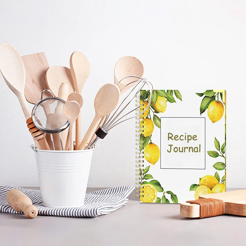 100 Page Empty Notebook Family Recipe Journal Hardcover Thick Paper Do-it-yourself cookbook Blank Recipe Book