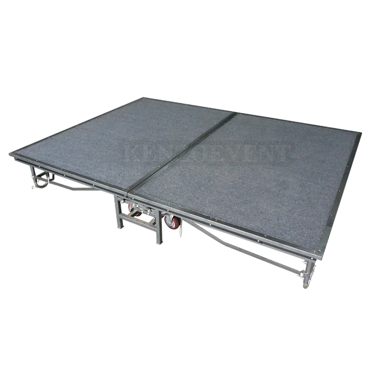 Strong Steel Mobile Folding Portable Stage For Hotel
