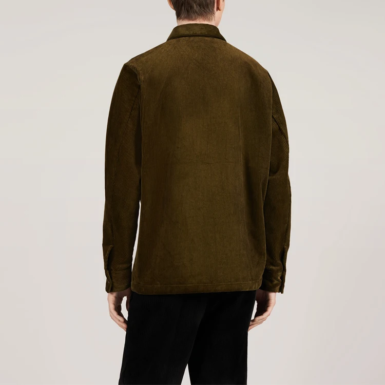 New Look 2020 Wholesale High Quality Cheap Leisure Casual Shirts Full Plus Size Overshirts Corduroy Fashion Men Shirt