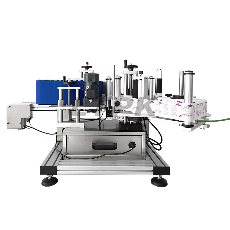 Automatic Desktop Factory beverage Beer Paint Aluminium Tin Cans PET Plastic Round Bottle Labeling Machines