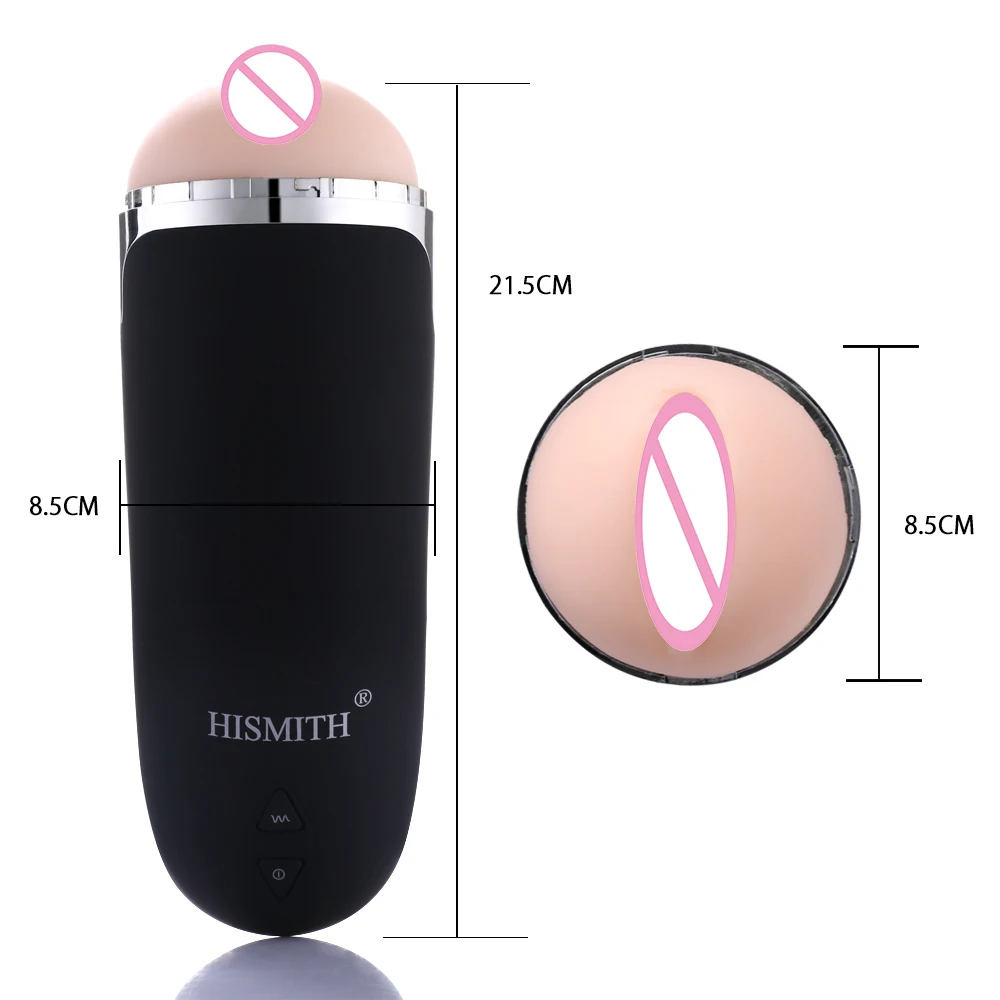 
Amazon Hot sale Hismith 10 Frequency Masturbation Cup With Girl Voice ,Black version 