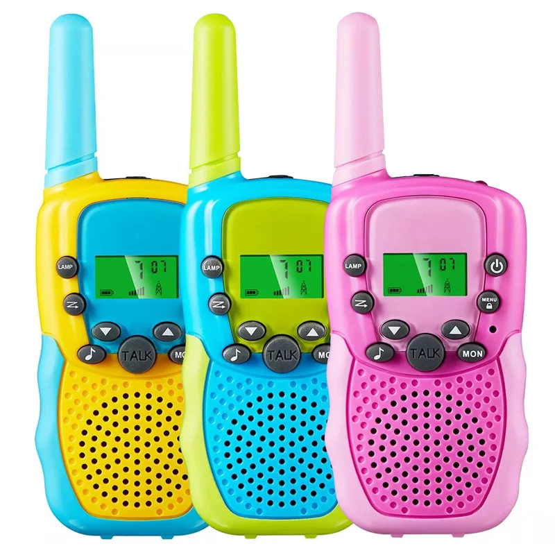 ET Walkie Talkies for Kids 22 Channels 2 Way Radio Toy with Flashlight 3 Miles Range for Outside Camping Hiking