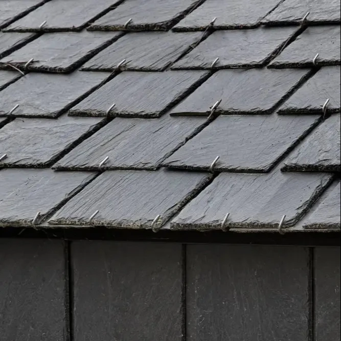 Slate Roofing Tiles Materials Sheet Charcoal Grey Split Face Stone Roof Slates Black Slate Roof Shingles