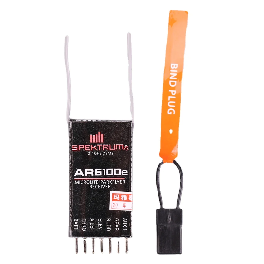 AR6100E Receptor de 6 canais para вертолетный микросамолет Speedlite DSM2 JR 2 4 GHz канал seis DX DSX ARS6100E