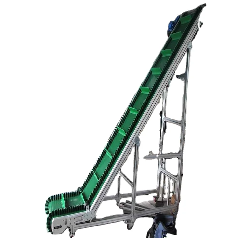 food grade incline pvc belt conveyor for feed machines