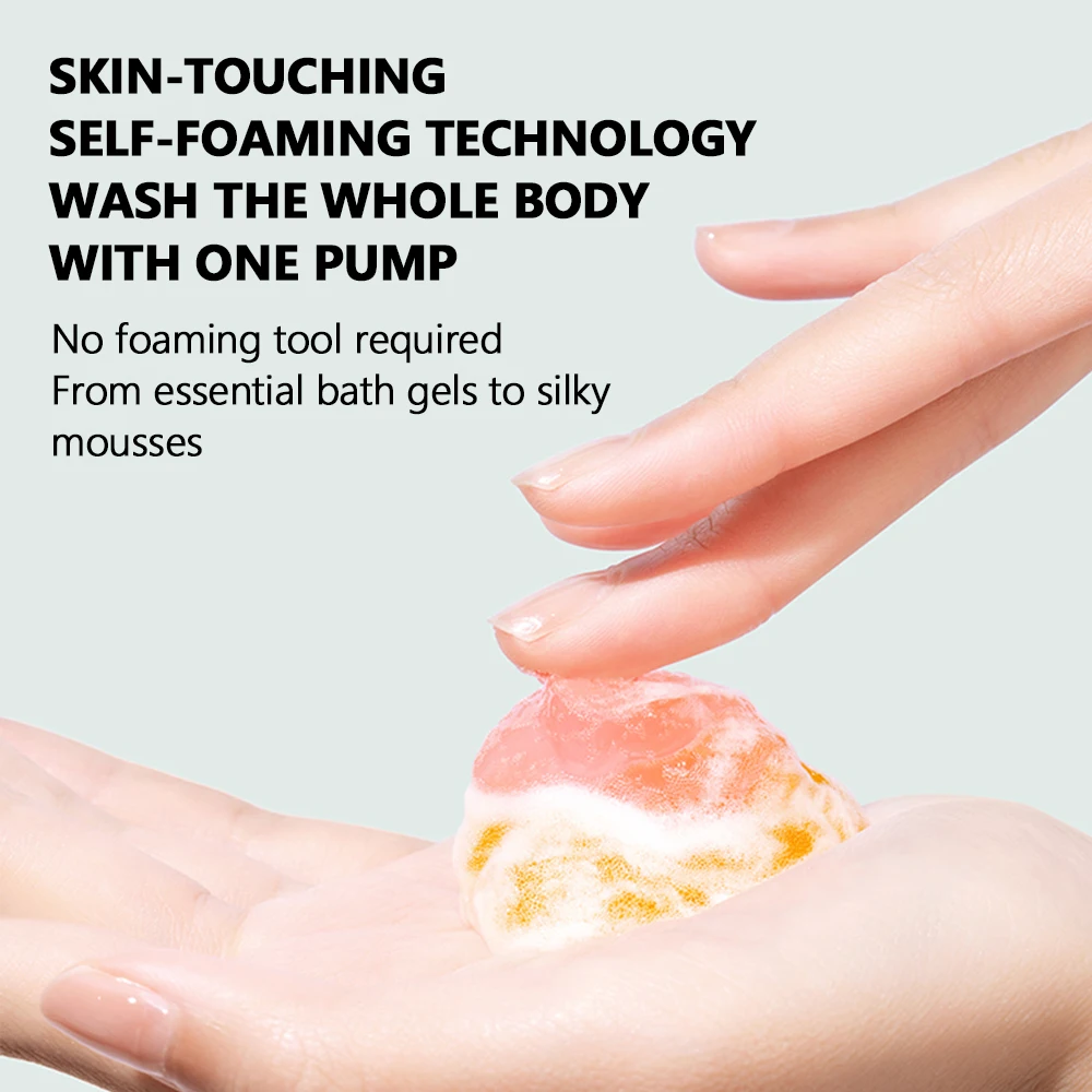 Private Label Gentle Effective Skin Organic Cleansing Foaming Fragrance Mousse Bath Perfume Foam Shower Gel Body Wash