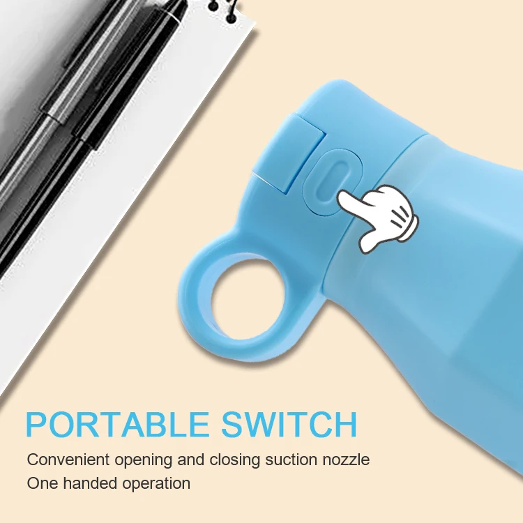 Kids Product Manufacturer Free Sample In Stock Bpa Free Silicone Straw Drink Bottle Outdoor Sport Water Bottle Child For School