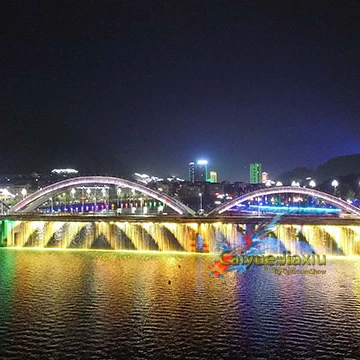 
Fountain Supplier Outdoor Digital Water Curtain Rainbow Bridge Waterfall Fountains In China Jianhe 