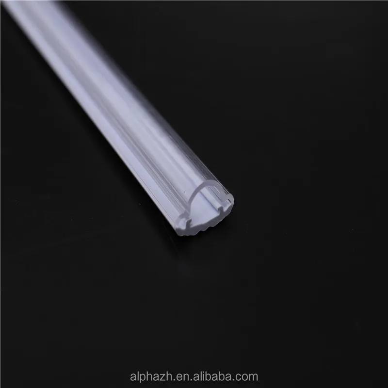 Extrusion Transparent and frost plastic acrylic profile for led tube light