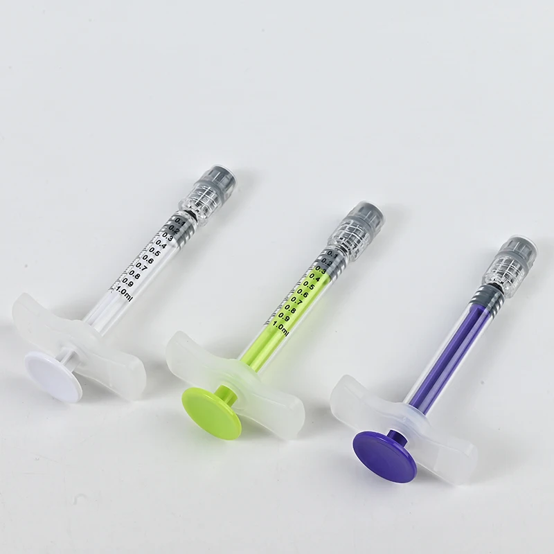 Concentrate hyaluronic acid 1ml long cosmetic glass syringe packaging
