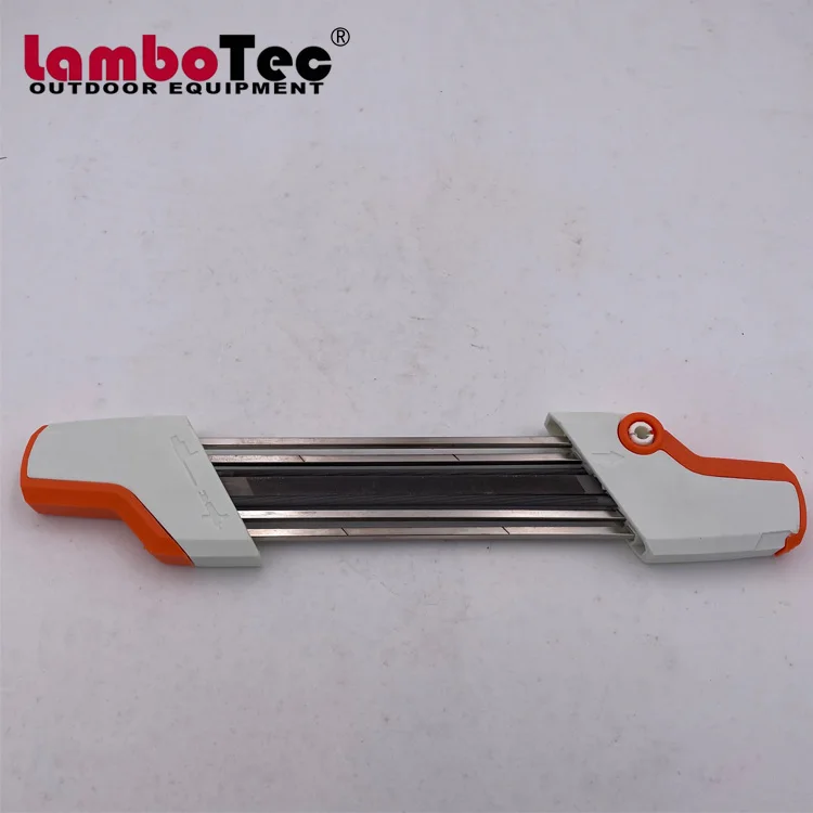 Lambotec 2 in 1 file holder Easy File Chainsaw Chain Sharpener resharpens cutter and lowers depth gauge in a single operation