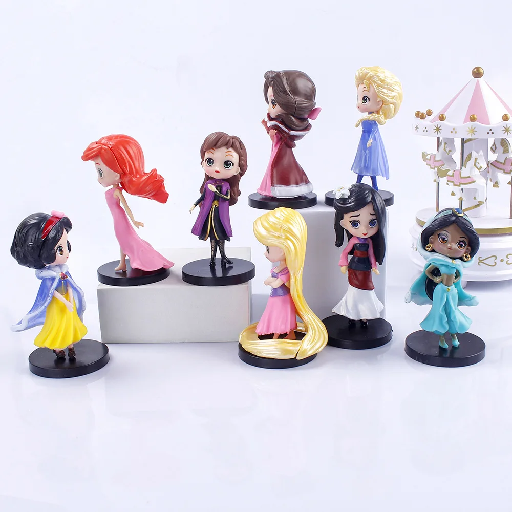 3D Printing PVC Toy Maker Plastic Action Figure Princess Figurine Cartoon Anime Princess Mini Figure Toys