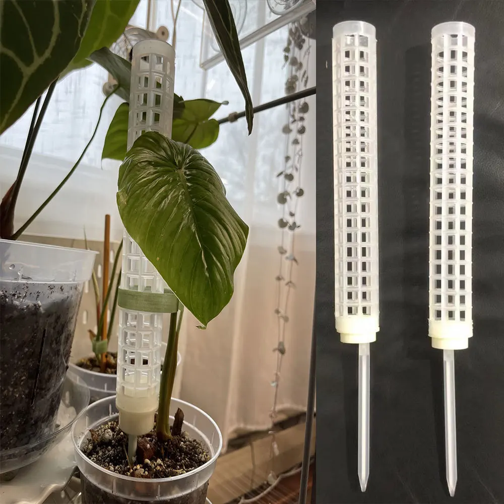 Moss Pole Small Plastic Moss Pole for Plants Monstera and Climbing Plants-Mighty Plant Support