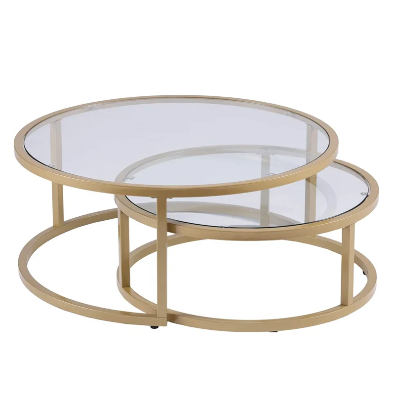 Умная мраморная металлическая мебель, современный стеклянный зеркальный Золотой кофейный столик